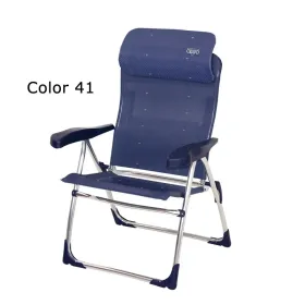 Cadeira de praia alta multifibra com cabeceira