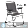 Cadeira ténis desmontável de alumínio e multifibra