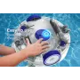 Robot a bateria recarregável para piscinas de superfície e enterradas