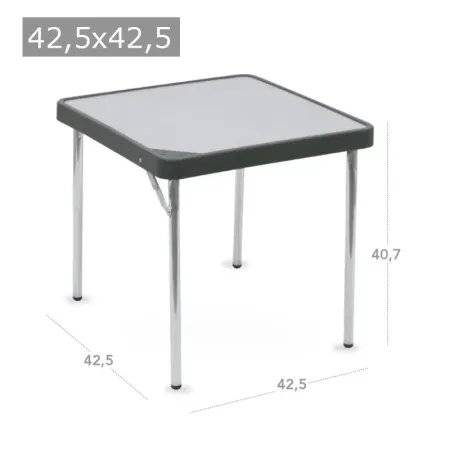 Mesa de centro de alumínio 42.5x42.5 cm
