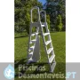 Escada em HDPE para Piscinas Elevadas de 120 e 132 cm Gre L4PL