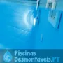 Projetor de suspensão LED para piscinas elevadas de aço