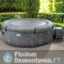 Purespa Greywood Massagem Bolhas Deluxe 196x71 cm Intex 28440Ex