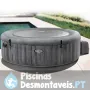 Purespa Greywood Massagem Bolhas Deluxe 216x71 cm Intex 28442Ex