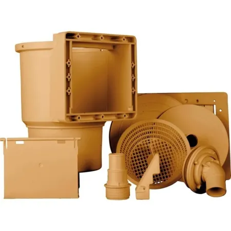 Skimmer Piscina Elevada e Bocal de impulsão Castanho Gre AR100W