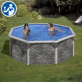 Peças de Reposição Piscinas Redondas Imitação Pedra de 120 cm - Iraklion e Cerdeña