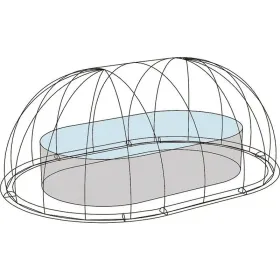 Cobertura Piscina Cúpula Oval Toi 4983