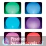 Globo Flutuante Luz Led 6 cores Intex 89x79 cm 68695