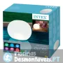 Globo Flutuante Luz Led 6 cores Intex 89x79 cm 68695