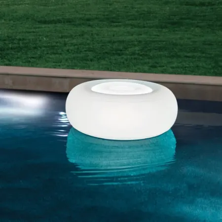 Assento Ottoman 86x33 cm com Luz Led 6 Cores Intex 68697