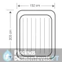 Cama Dura-Beam Basic Deluxe Queen com Bomba 152x203x42 cm Intex 64136NP