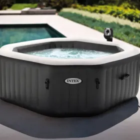 Purespa Octogonal Deluxe bolhas e jatos de Intex 28454EX