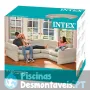 Sofá de canto insuflável 257x203x76 cm Intex 68575NP