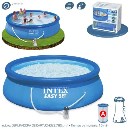 Piscina Intex Easy Set 457x91 cm com Filtro 56412