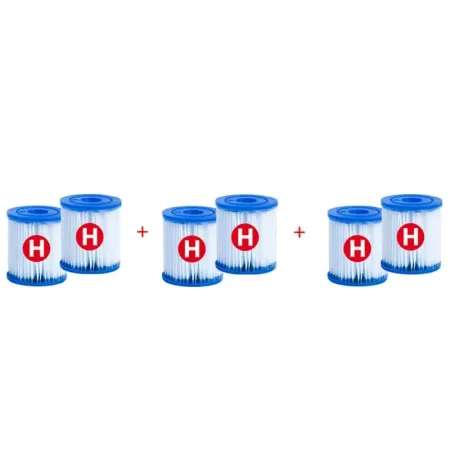 Pack 6 Cartuchos Filtro para Sistema de Filtração Tipo H 90229