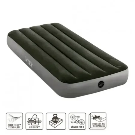 Cama de Ar Jr.Twin Dura Beam Downy 76x191x25 cm Intex 64760