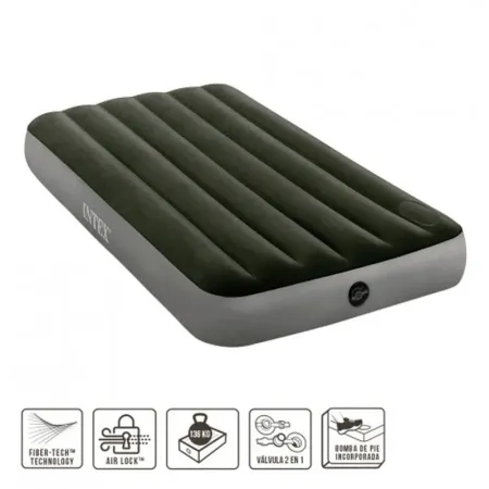 Cama de Ar Twin Dura Beam Downy 99X191X25 cm Intex 64761