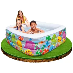 Piscina Insuflável Aquário Transparente 159x159x50 Intex 57471