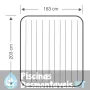 Colchão insuflável Classic Downy Bed 183x203x22 cm Intex 68755