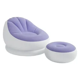 Poltrona com Apoio para Pés Insuflável Intex Roxo 75850