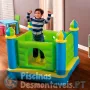Castelo Saltador Jump-O-Lene Júnior 132x132x107 cm Intex 48257