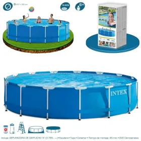 Piscina Intex Metal Frame 457x122 cm Conjunto Completo 54946