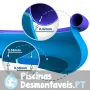 Piscina Intex Oval Frame 549x305x107 cm Conjunto Completo 54932