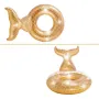 Roda de sirene com glitter dourado 147x107x79 cn Intex 56258EU