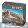 Banco Insuflável PureSpa Redondo Creme 193x69x34 Intex 28507