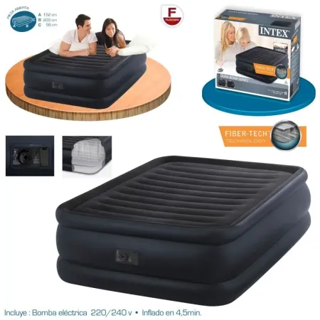 Cama de Ar Queen Raised Downy 152x203x56 Intex 64440
