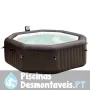 PureSpa Octogonal Jets Castanho Bege 216x71 Intex 55019