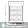 Cama de Ar Queen Headboard 152x229x79 Intex 64460