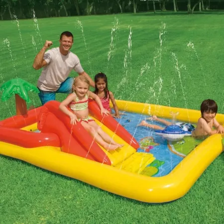 Centro de Jogos Insuflável Spray 254x196x79 Intex 57454