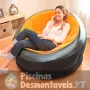 Poltrona Insuflável Empire Laranja 112x109x69 cm Intex 75851