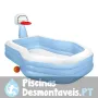 Piscina canasta Basketball 257x188x13 cm Intex 57183NP