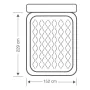 Cama de Ar Queen Headboard 152x229x79 Intex 64460