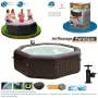 PureSpa Octogonal Jets Castanho Bege 216x71 Intex 55019