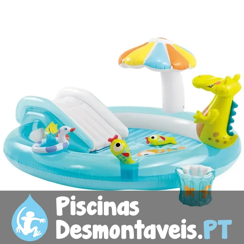 Intex Jumpolene Aire De Jeux Trampoline Gonflable Pour Enfants 3-6 Ans