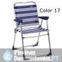 Cadeira ténis desmontável de alumínio e multifibra