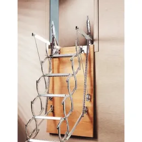 Escada de Sótão de Tesoura Metálica ZX para Parede