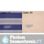 Cadeira de praia com 7 posições e asa incorporada