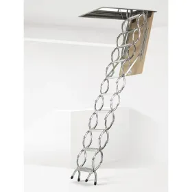 Escada de Sótão de Tesoura Metálica ZX para Tetos