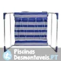 Cama regulável extra larga de alumínio