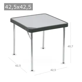 Mesa retangular de alumínio com patas telescópicas extensíveis