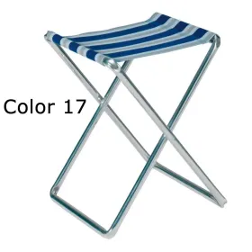 Banco dobrável de alumínio e multifibra extra plana