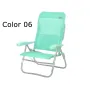 Cadeira de praia com 7 posições de multifibra e asa incorporada