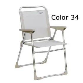 Cadeira ténis desmontável de alumínio e multifibra