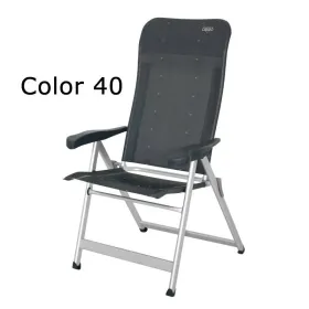 Poltrona reforçada de alumínio encosto alto 7 posições e multifibra