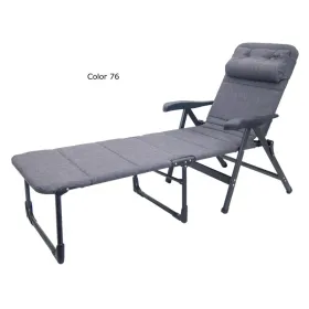 Cama alta natur elegant em alumínio pintado com almofada