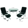 Conjunto Crespo mesa e 2 poltronas com repousa-pés air elegant